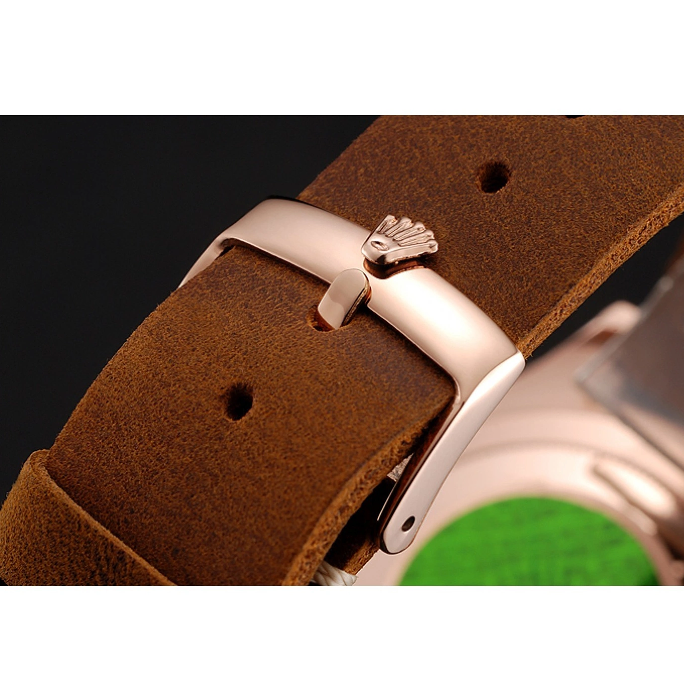 Rolex copies cheap Leather Case Dial Bezel 1453860 Brown Brown Bracelet Gold Yacht Black Master Rose Rolex 0705
